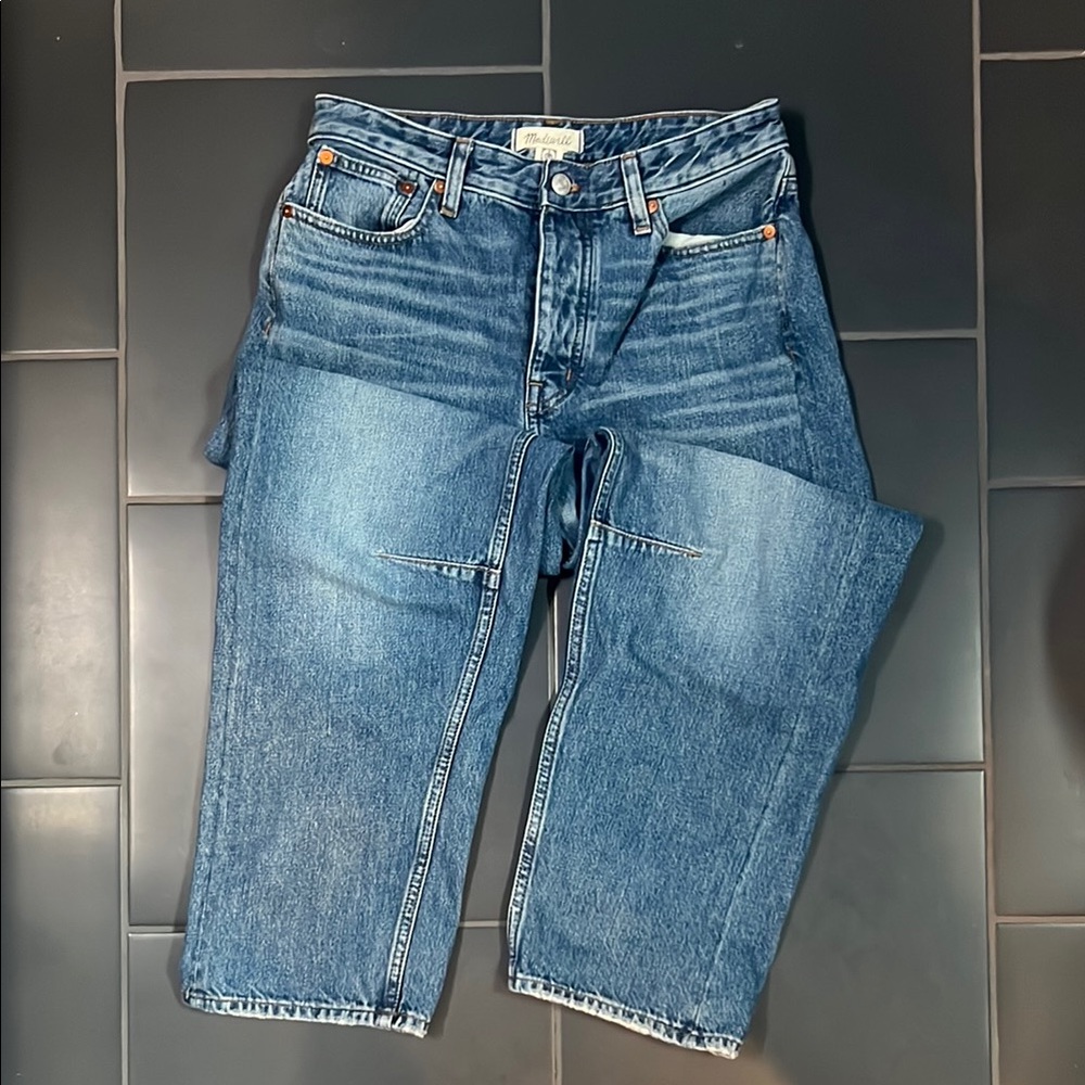 Madewell darted barrel-leg jeans